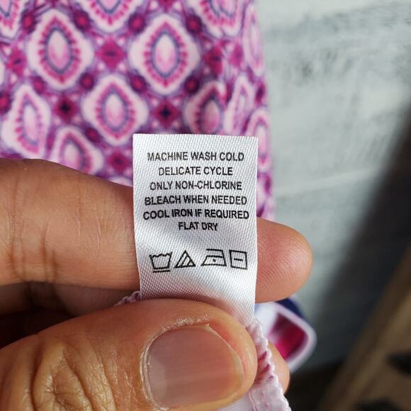 Talbots Cabana Life Sapphire Hooded Beach Cover-Up UPF 50+ Sz S Resort Vacation - Picture 7 of 11